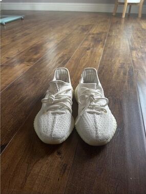 Yeezy Women's Knit Sneakers in Cream